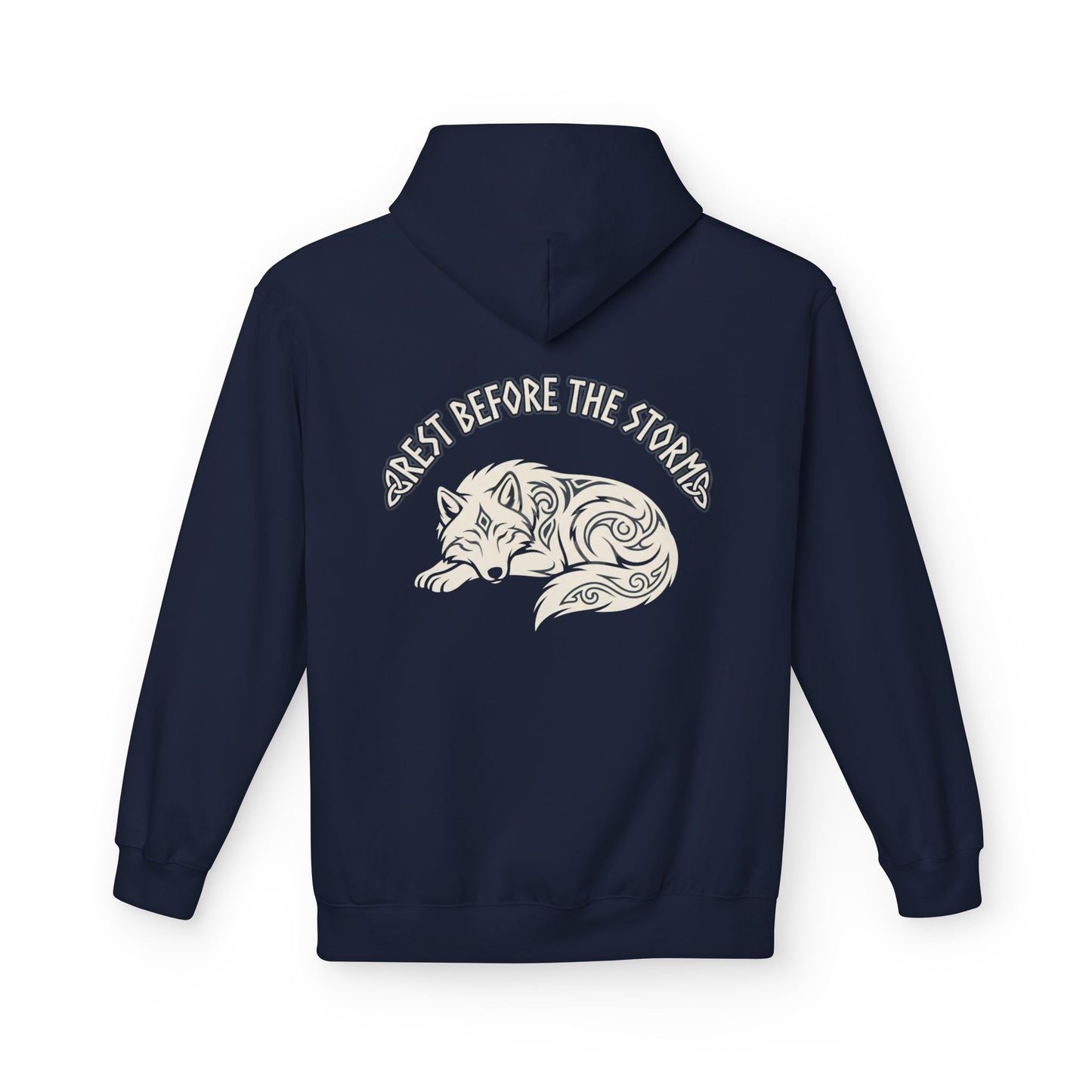 Mood Check - Rest before the Storm Fox Graphic Hoodie