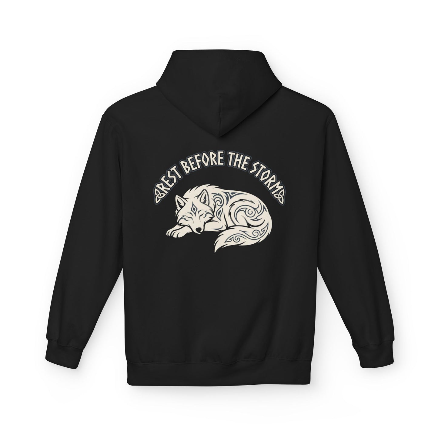 Mood Check - Rest before the Storm Fox Graphic Hoodie