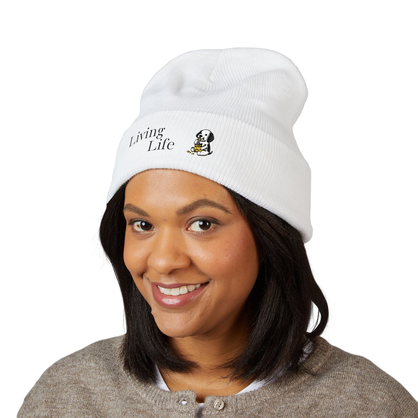Mood Check - Cute Dog Beanie