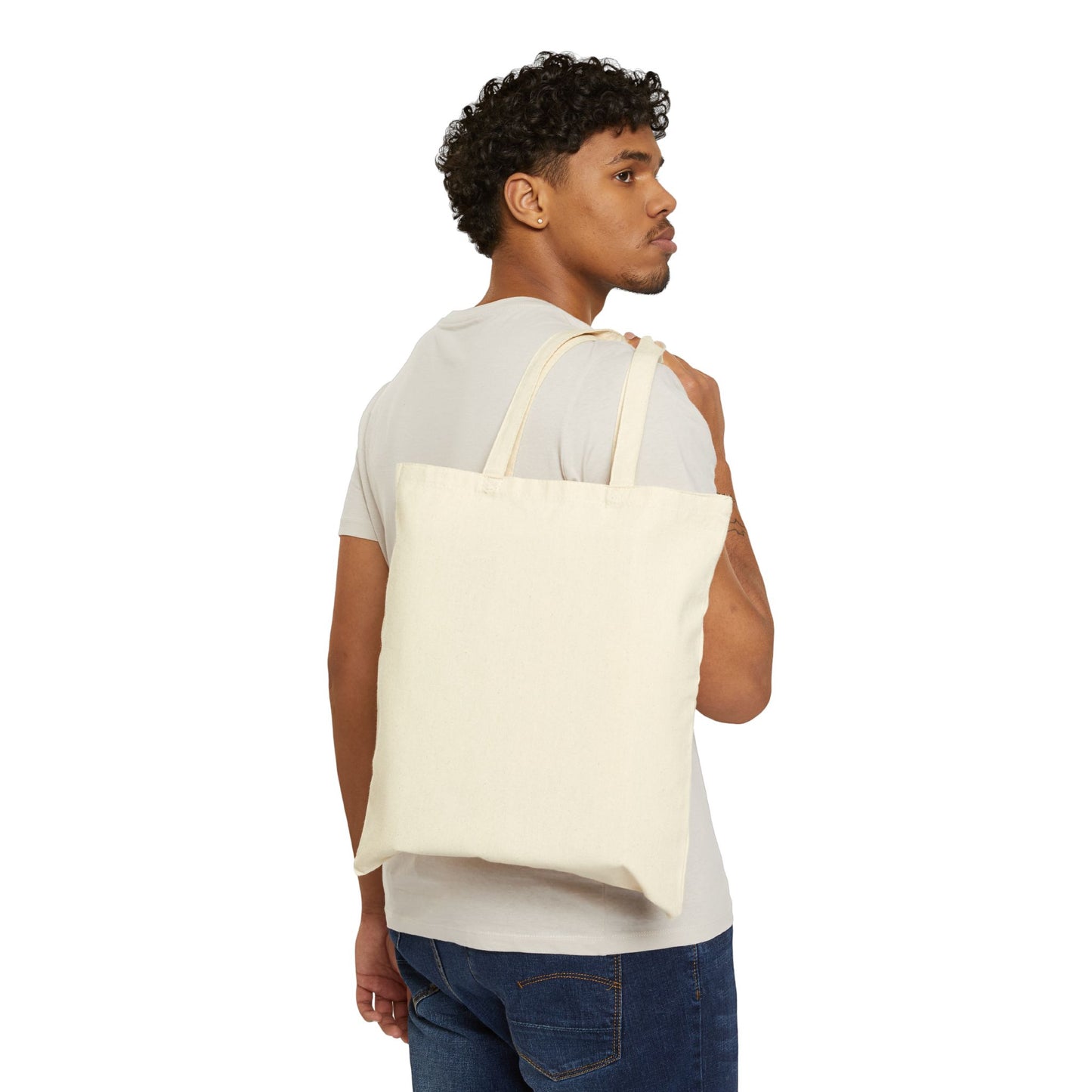 Self Care Club Tote Bag — Cotton Canvas Tote with Cozy Coffee Design